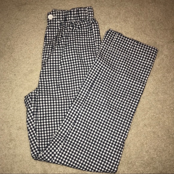 Brandy Melville Pants - Brandy Melville Tilden Navy Checkered Pants